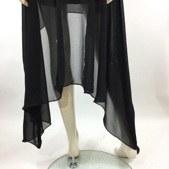 H&M Divided Grey Asymmetrical High Low Sheer Dress - Picture 5 of 8